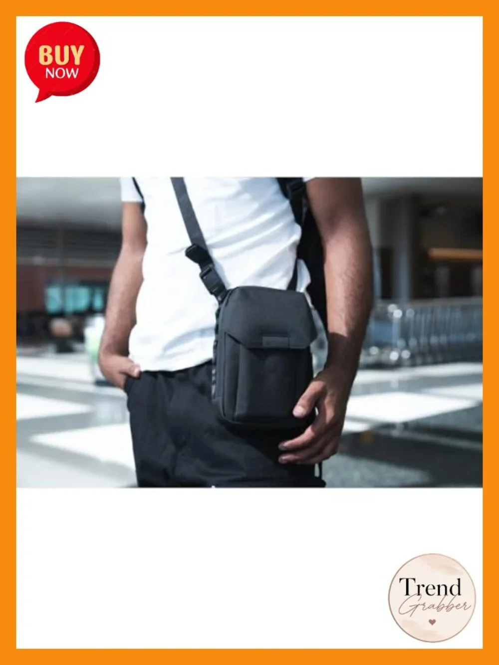 Crossbody Sling Bag with Adjustable Strap, Travel Essentials